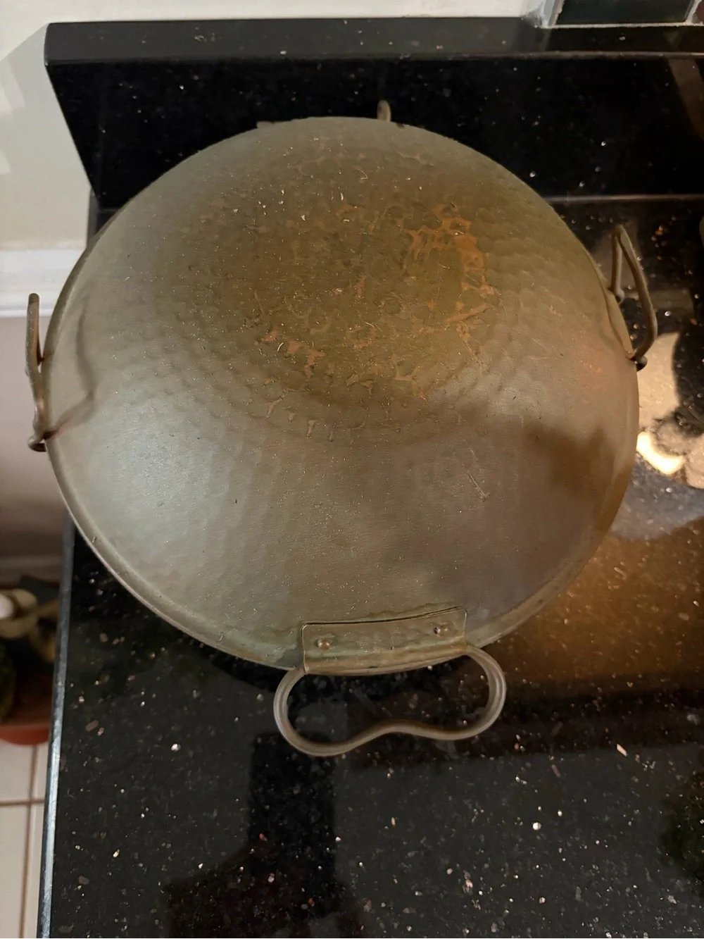 Vintage Copper Finish Hammered cataplana